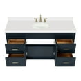 thumbnail image 6 of Ariel Hamlet 67 Inch Single Oval Sink Vanity With White Quartz Countertop W/ 1.5 Edge In Midnight Blue, 6 of 11