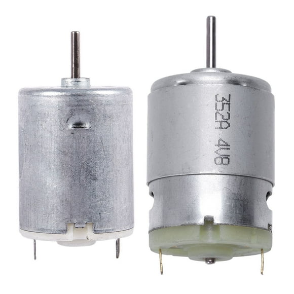 8000RPM 9V 68MA High Torque Magnetic Cylindrical Mini DC Motor Silver & RS380 DC 1.5-18V 30000RPM -Motor
