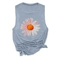 thumbnail image 4 of PNTUTB Fashion Women Round Neck Basic Comfortable Tees Sleeveless Printed Casual Summer Loose Tank Tops, 4 of 5