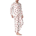 thumbnail image 2 of KLL Lips Kiss Sleepwear Mens Flannel Pajamas,Long Cotton Pj Set, 2 of 7