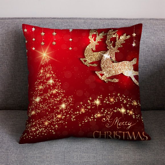 LAKUB Aubaines du Jour Liquidation Housse de Coussin de Noël Taie d'Oreiller Maison Canapé Déco de Noël
