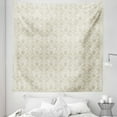 thumbnail image 1 of Beige Tapestry, Lace Inspired Floral Arrangement Traditional Foliage Pattern Ornate Romantic Design, Fabric Wall Hanging Decor for Bedroom Living Room Dorm, 5 Sizes, White Beige, by Ambesonne, 1 of 1
