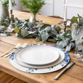 thumbnail image 6 of Round Placemats Blue Eucalyptus Leaves 15 inch Set of 4 Table Mats for Dining Table Watercolor Plant Heat Resistant Non-Slip Kitchen & Home Decorative Place Mat Set, 6 of 8