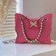 thumbnail image 1 of Bolso de mano para mujer con cadena de mariposa de PU para Bolso de compras de viaje de oficina (rosa), 1 of 6
