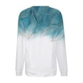 thumbnail image 5 of Automne Femmes Manches Longues Col Rond Imprimé Chandail Léger Sans Capuche Chandails Coupe Décontractée Blouse Chandail de Noël Femmes Chandails Cool Femmes Grande Taille Chandail à Capuchon Athlétique Garçons Taille, 5 of 5