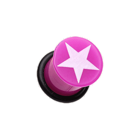 

Star Acrylic Single Flared Ear Gauge Plug