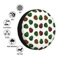 thumbnail image 4 of Naloa Colorful Autumn Pinecones PVC Leather Spare Tire Wheel Cover Spare Tire Cover, for Car Truck SUV Camper Trailer Universal Fit(14-17in)-16 inch, 4 of 6