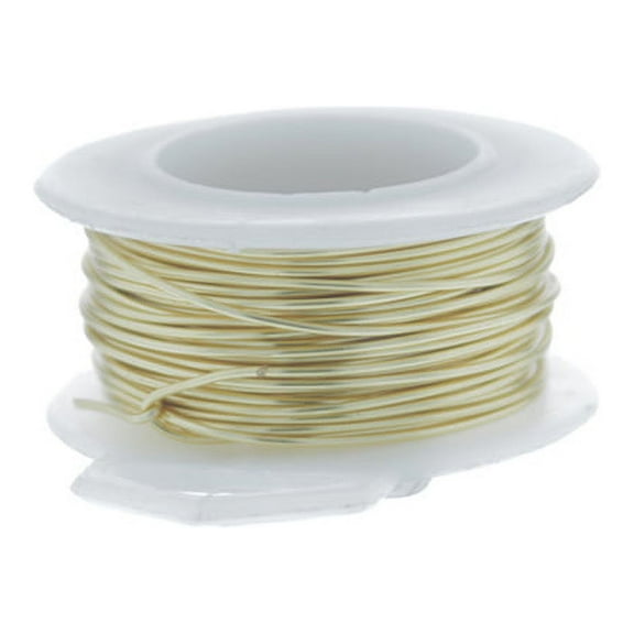 26 Gauge Round Silver Plated Gold Copper Craft Wire - 90 ft