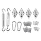 thumbnail image 1 of Kits de hebillas de tornillos tensores de ganchos dobles con extremo de espárrago estampado M6 pequeño Cola Tornillos de torniquete, 1 of 8