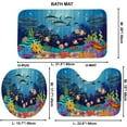 thumbnail image 5 of and Fishes Bathroom Sets with Rugs and Accessories Blue Ocean Seaweed Shower Curtains Set Bathroom Sets for Boys and Girls Underwater Sea World Bathroom Sets with Bath Mat, 5 of 9