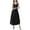 Black, variant on Women's Sexy Chemise Nightgown Satin Slip Lingerie Adjustable Night Dress Low Back Valentines Day Comfy Sleepwear Pink Medium