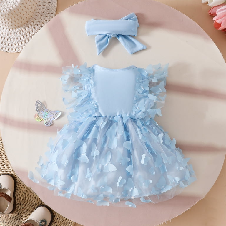 butterfly mesh dress The Children's Place Girls 3D Butterfly Mesh Fit And Flare Dress | Size 6X/7