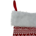 thumbnail image 2 of Northlight 19 Pouces Cœurs Rouges et Blancs avec Flocons de Neige Bas de Noël en Fausse Fourrure, 2 of 4