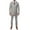 Gray, variant on Lazio Light Grey 3pc Vested Slim Fit Plaid Suit