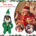 thumbnail image 4 of Muñeco Elfo de Navidad Ehuebsd Fieltro resina verde A, 4 of 5