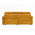 thumbnail image 4 of Modern Corduroy 80-inch Two-in-One Sofa with Hidden Reclining Function, 4 of 12