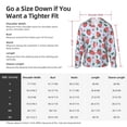 thumbnail image 4 of Yiaed Strawberries Print Sun Shirts UPF 50+ Protection Hoodie Rash Guard Shirt UV Shirt Long Sleeve Fishing Outdoor Lightweightase-Medium, 4 of 5