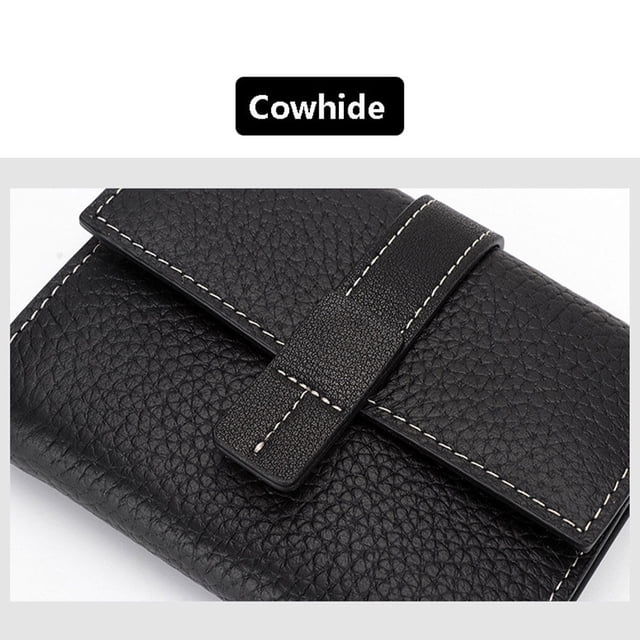 Leather Women Purse Rectangular Replacement Grandmother Wallets Card Trifold Solid Color Stylish Card Holder Wallet Notecase Birthday Gift Grey