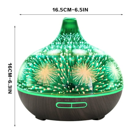 

Gyedtr Spring Home Decor 3D Night Light U Ltrasonic Aroma Diffuser Essential Oil Humidifier Aromatherapy