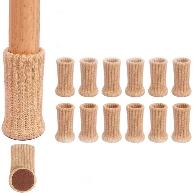 12 calcetines para patas de silla muy flexibles.