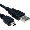 thumbnail image 1 of USB 2.0A Male to Mini USB 5 Pin B Data Charging Cable Cord Adapter 3Ft/1M, Black, 1 of 2