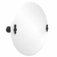 thumbnail image 3 of Frameless Round Tilt Mirror with Beveled Edge - Satin Brass, 3 of 4