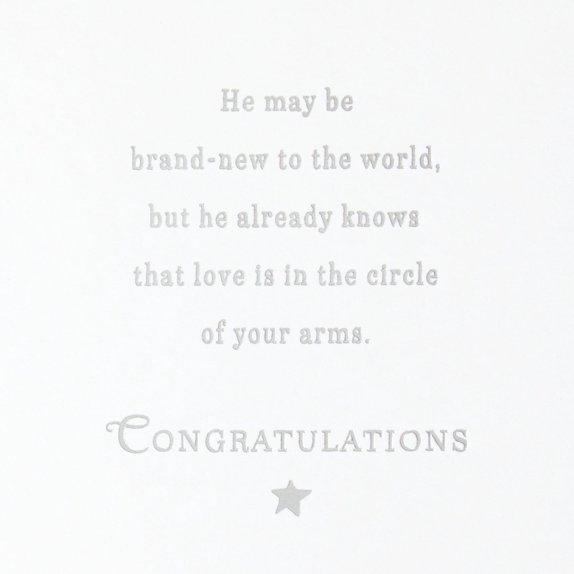 Hallmark New Baby Boy Card (Miracle of Life)