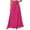 Hot Pink, variant on Women's Solid Flowy Wrap Culottes，High Rise Side Bow Tie Loose Long Pants for Street Shopping Leisure Matching