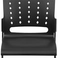 thumbnail image 7 of Bowery Hill Metal/Plastic Ergonomically Stacking Chair in Black, 7 of 7
