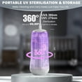 thumbnail image 2 of Orzbow Electric Travel Baby Bottle Brush Set with Storage Box, Automatic Bottle Cleaner Brush Kit with Silicone Bottle/Nipple/Straw Brush, Milk Frother Electric and Drainage Rack, Rechargeable, Gray, 2 of 8