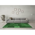 thumbnail image 3 of Ahgly Company Indoor Rectangle Patchwork Emerald Green Transitional Area Rugs, 6' x 9', 3 of 4