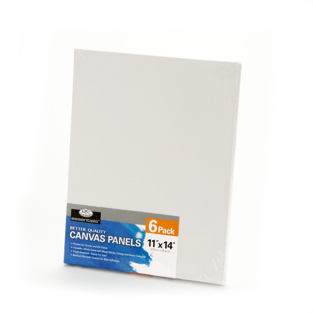 Royal & Langnickel Essentials 11x14" Triple Gessoed Canvas Panels, 6pk