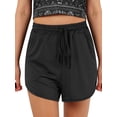 thumbnail image 1 of Sylvamorning Women Letter Print Sport Irregular Hem Drawstring Short Pants, 1 of 6