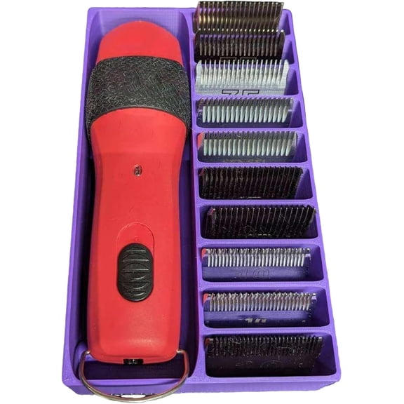 MACADAM Portable Pet Grooming Case for Clippers & Trimmer Blades - Storage Box for Dog Tools