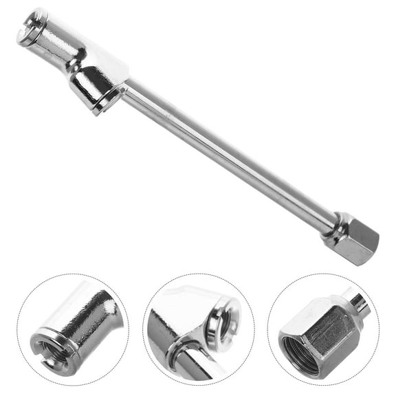 Raindrops Tire Inflator Hose Adapter 1Set Metal Silver for Air Chuck and Inflation Needs