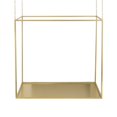 thumbnail image 3 of Benjara 47" Plant Stand with 4 Adjustable Chains-Floating Effect-Iron-Gold, 3 of 5