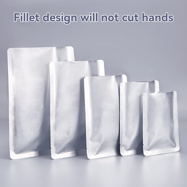 100pcs Open Top Vacuum Bag Cooked Meat Sealing Lightweight Bags Waterproof Packaging Pouches Lightweight Portable Packing Sack 14*20cm