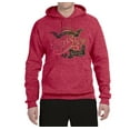 thumbnail image 2 of Classic This Little Light of Mine Inspirational/Christian Unisex Graphic Hoodie Sweatshirt, Vintage Heather Red, Medium, 2 of 3