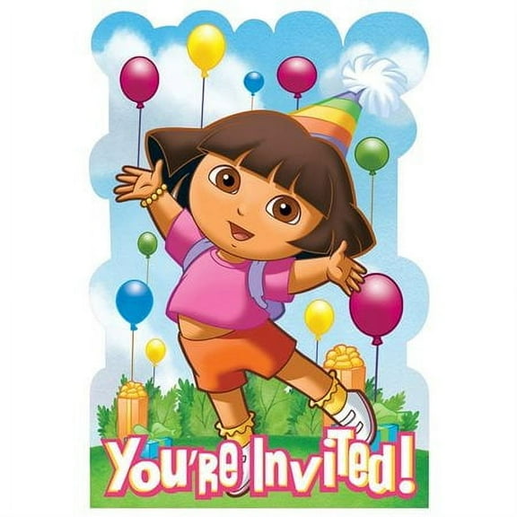 8 Dora the Explorer Invitations