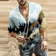 thumbnail image 2 of Camiseta informal de manga corta estampada para hombre a la moda Pompotops  oipoqjl1496, 2 of 3