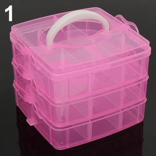 30pk Clear Stackable Bead Storage Boxes With Screw Lids by hildie & jo