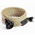 thumbnail image 1 of 4.5M 2 Conductor Linen Electric Cable, with E27 Socket and Switch, for DIY Lamp (without bulb), 1 of 5