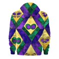 thumbnail image 4 of Resicozy Mardi Gras Full-Zip Up Hooded Casual Sweatshirts with Pockets Long Sleeve Sweatshirt Sports 2026 Hooded Jacket Multicolor L, 4 of 5