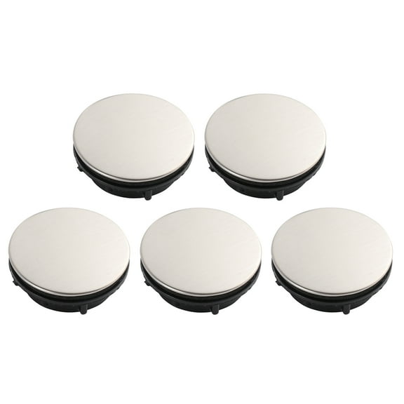 WEUVEB 5Pcs Kitchen Sink Hole Caps Durable Stainless Steel Faucet Covers