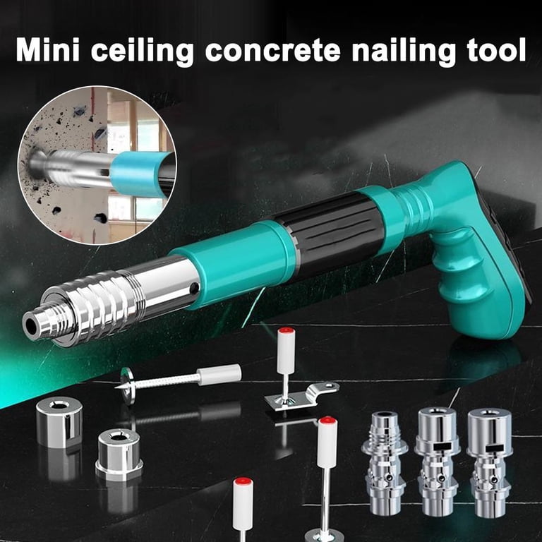 ALLESM Concrete Nail Gun Kits with 50pcs Nails, 5 Speed Adjustable