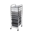 thumbnail image 6 of 8-Drawer Storage Bin Organizer Cart, White/Gray/Black Gradient by Seville Classics, 6 of 9