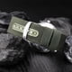 thumbnail image 5 of Reloj de cuarzo para hombre, reloj militar para hombre con fecha, de lona, de acero inoxidable, deportivo, de cuarzo, color blanco., 5 of 5