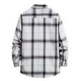 thumbnail image 2 of SWSMCLT Men's Plaid Shirts Button Down Flannel Shirt Cotton Casual Button Up Classic Soft Long Sleeve Top Casual Fashion Style15 X-Large, 2 of 4