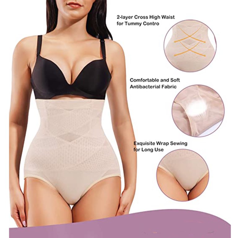 Lilvigor Shapewear for Women Waist Trainer Tummy Control Butt Lifter  Panties Hi-Waist Short Stomach Body Shaper Cincher Girdle 