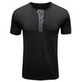 thumbnail image 1 of DPTALR Hommes T-Shirt Blouse à Manches Courtes Décontracté à Col Rond avec Boutons, 1 of 4